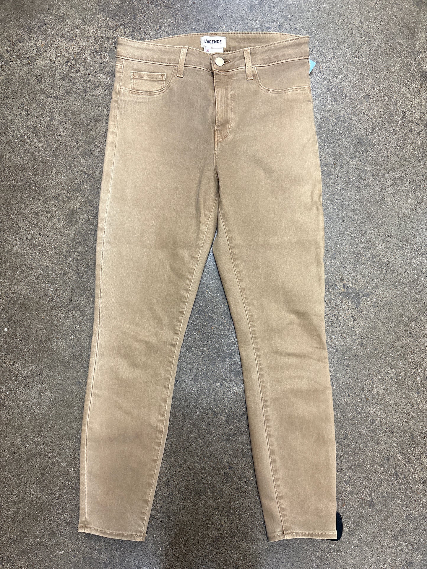 Jeans Skinny By L Agence In Tan, Size:4