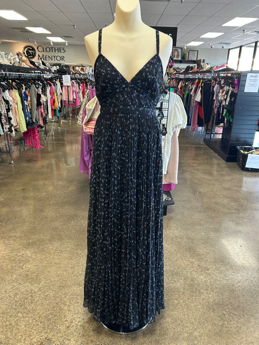 Dress Casual Maxi By Clothes Mentor In Black & Blue, Size:6