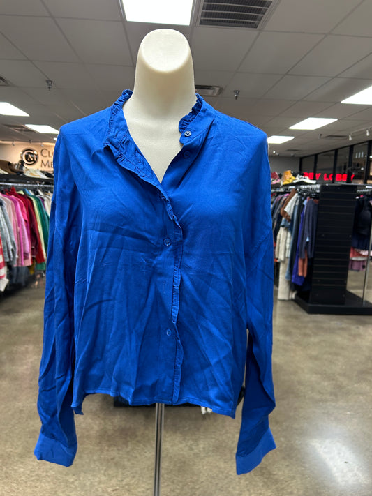 Top Ls By Frnch In Blue, Size:L