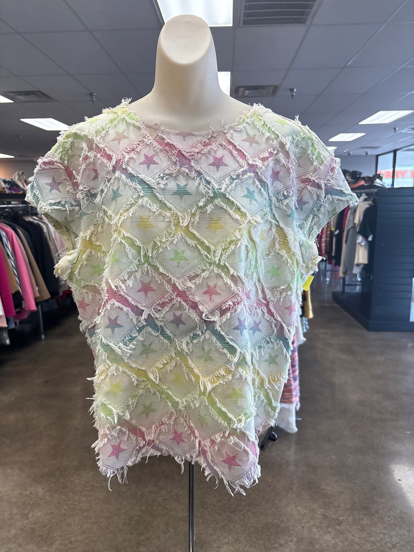 Top Ss By See And Be Seen In Rainbow Print, Size:M