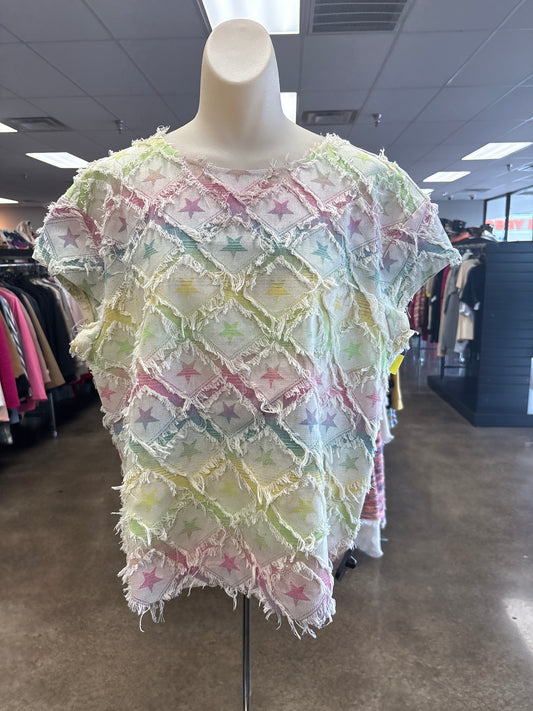 Top Ss By See And Be Seen In Rainbow Print, Size:M