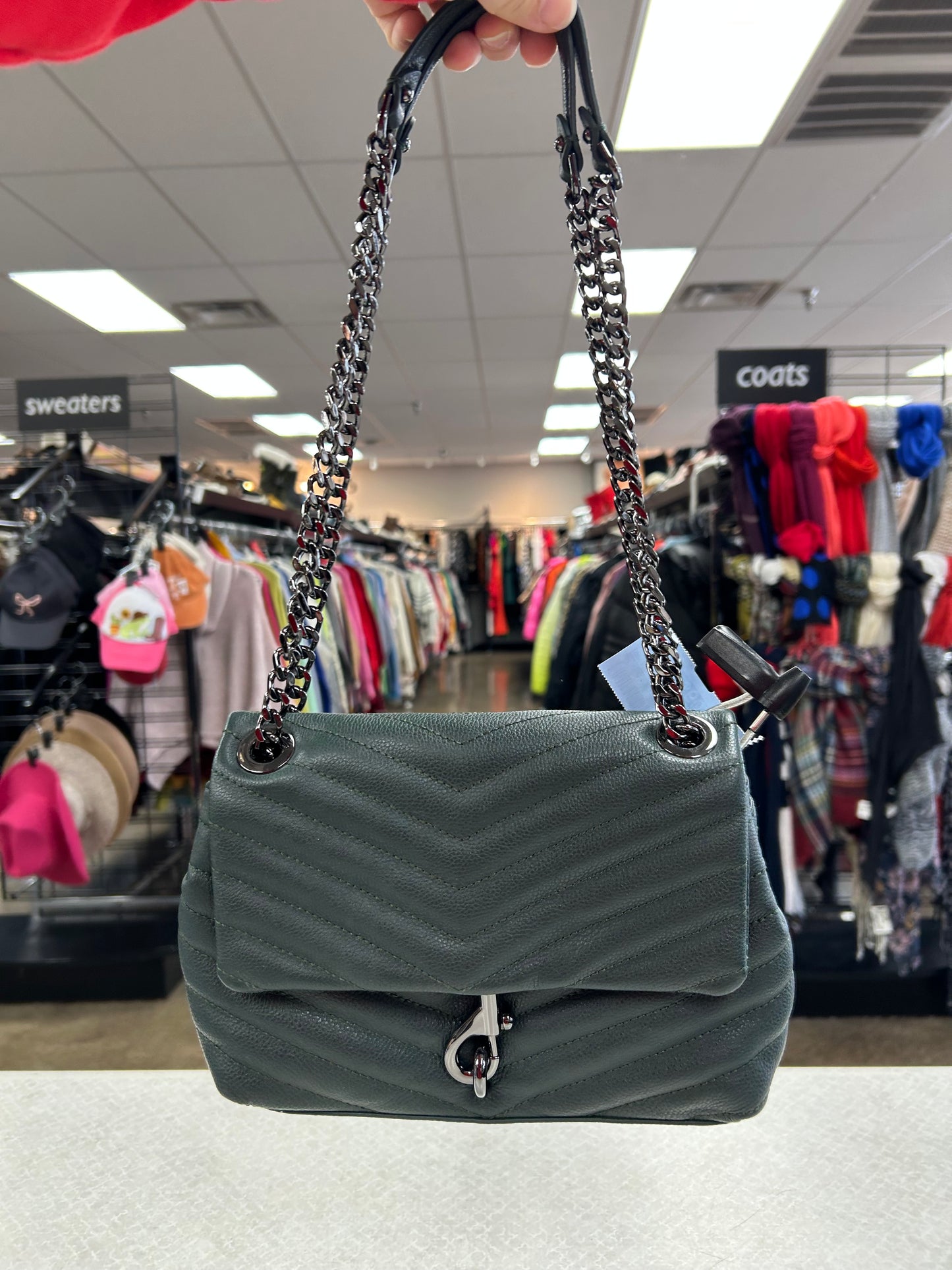 Crossbody Designer By Rebecca Minkoff In Green, Size:Small