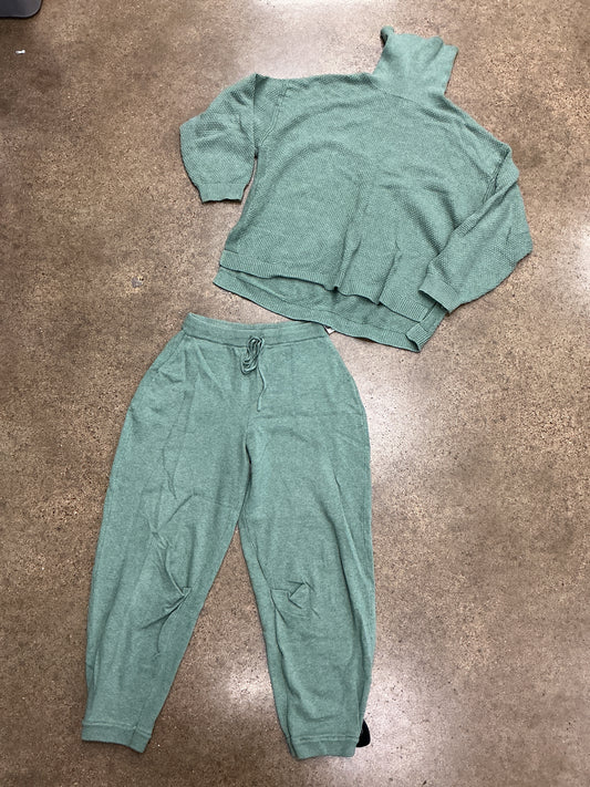 Pants Set 2Pc By Free People In Green, Size:S