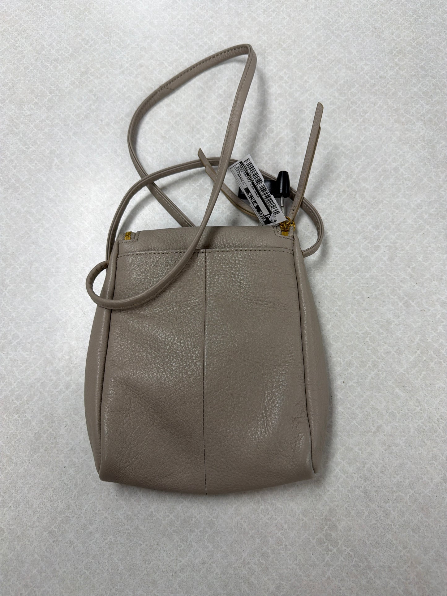 Crossbody Leather By Hobo Intl In Grey, Size:Small
