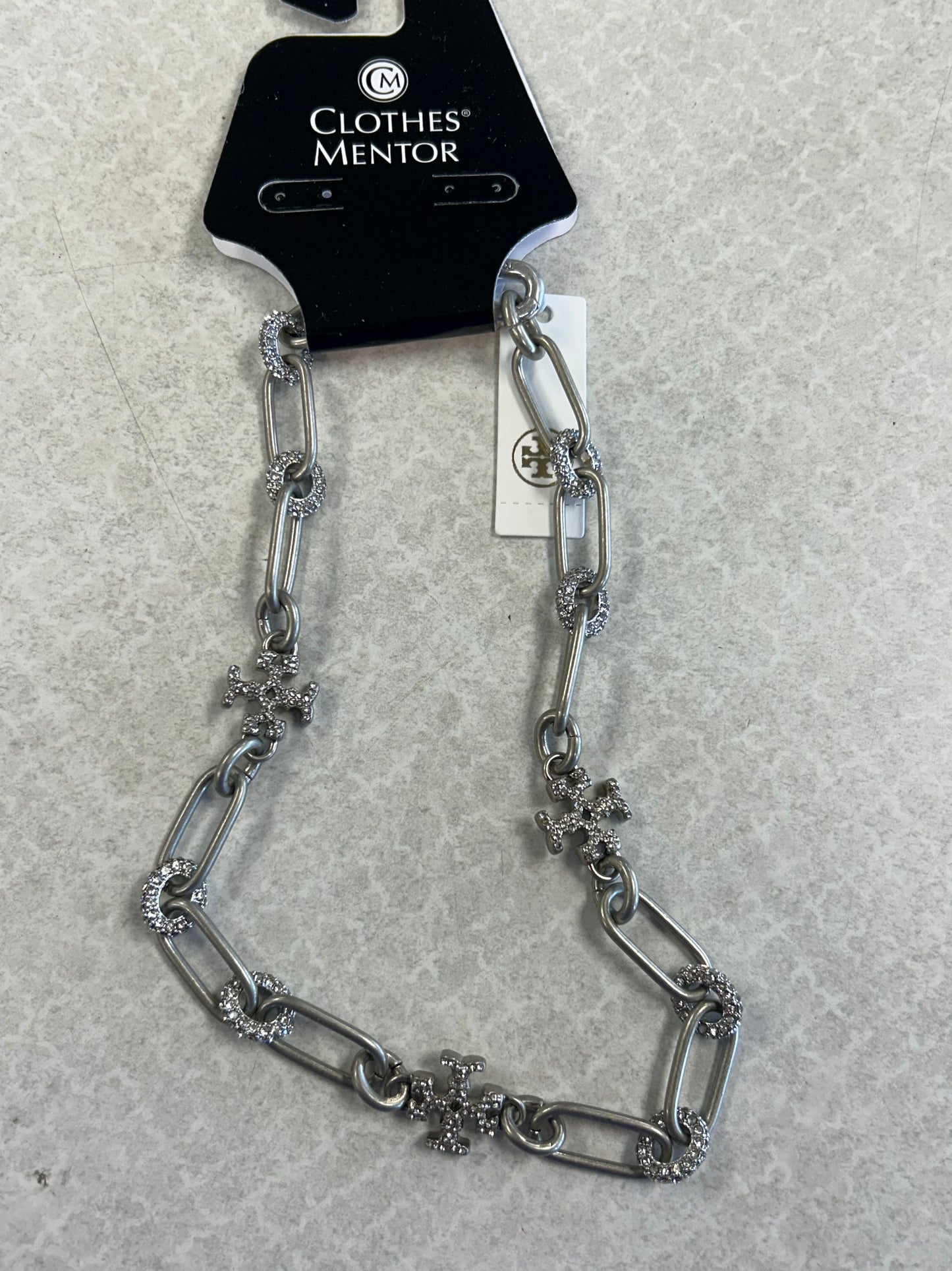 Necklace Designer By Tory Burch In Silver