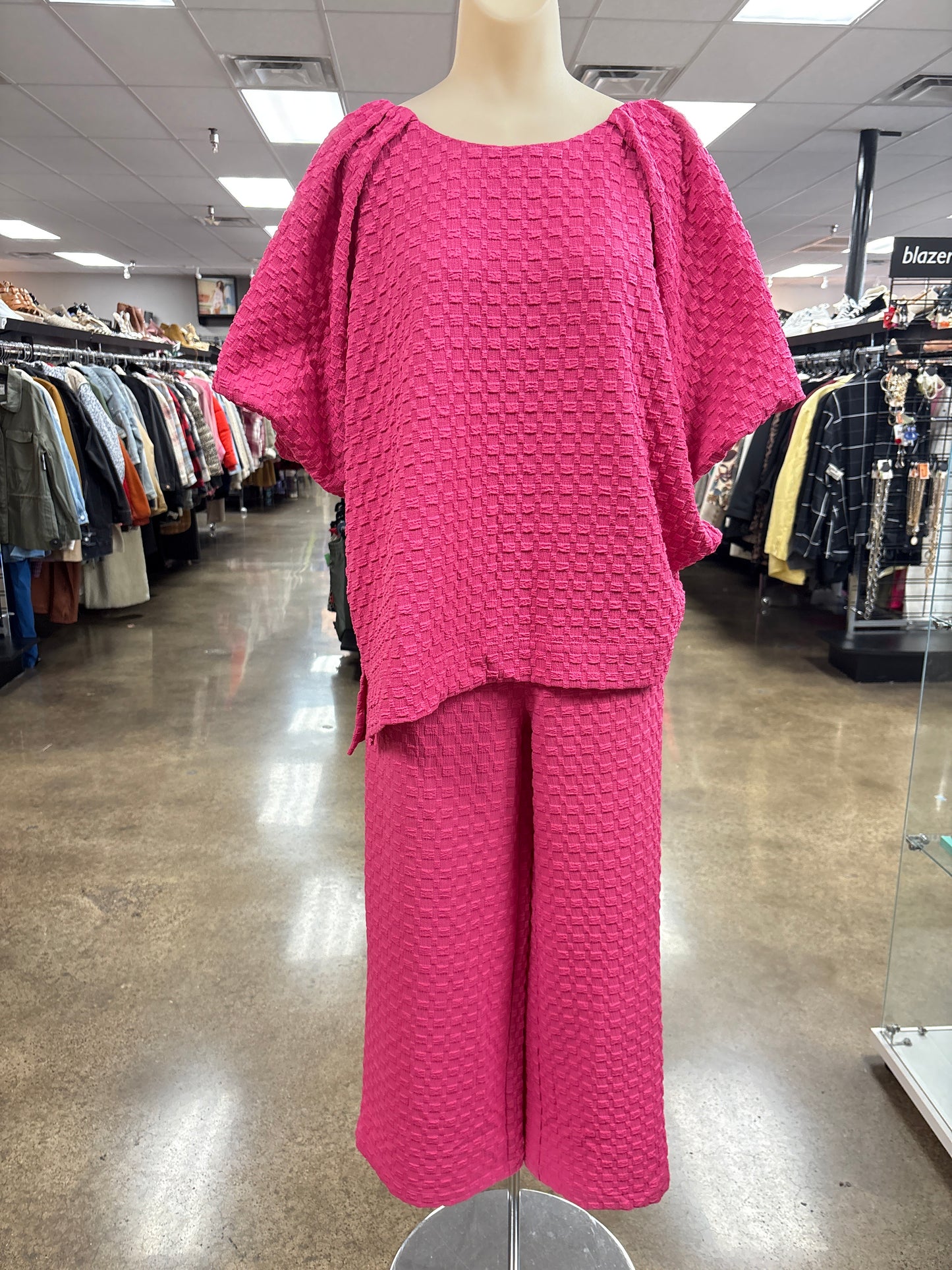 Pants Set 2Pc By Umgee In Pink, Size:M