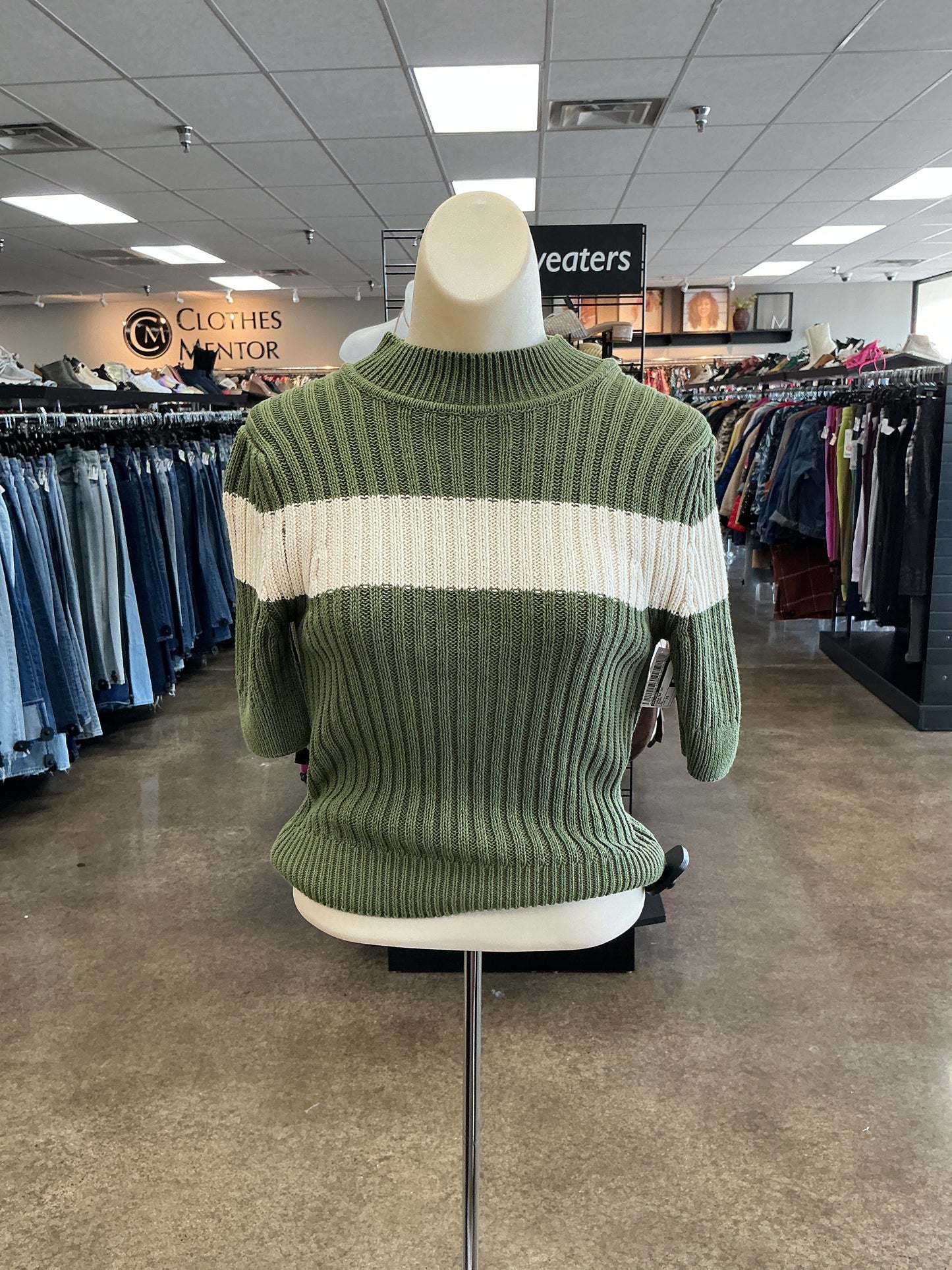 Sweater Ss By Pilcro In Green, Size:Xs