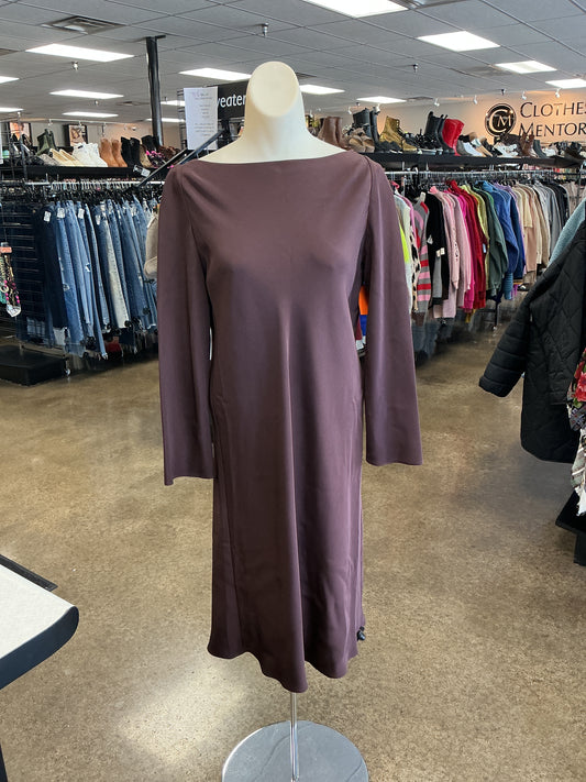Dress Party Midi By Clothes Mentor In Brown, Size:M