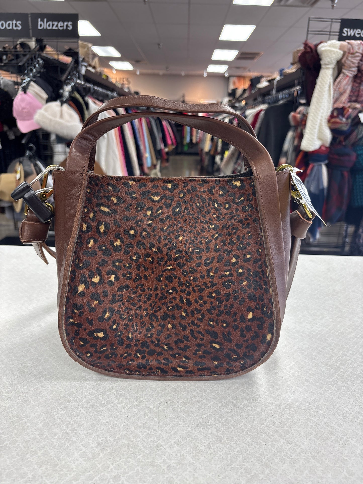 Crossbody Leather By Madewell In Brown, Size:Medium