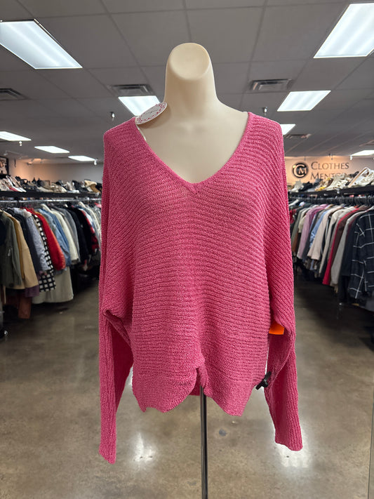 Sweater By Umgee In Pink, Size:L