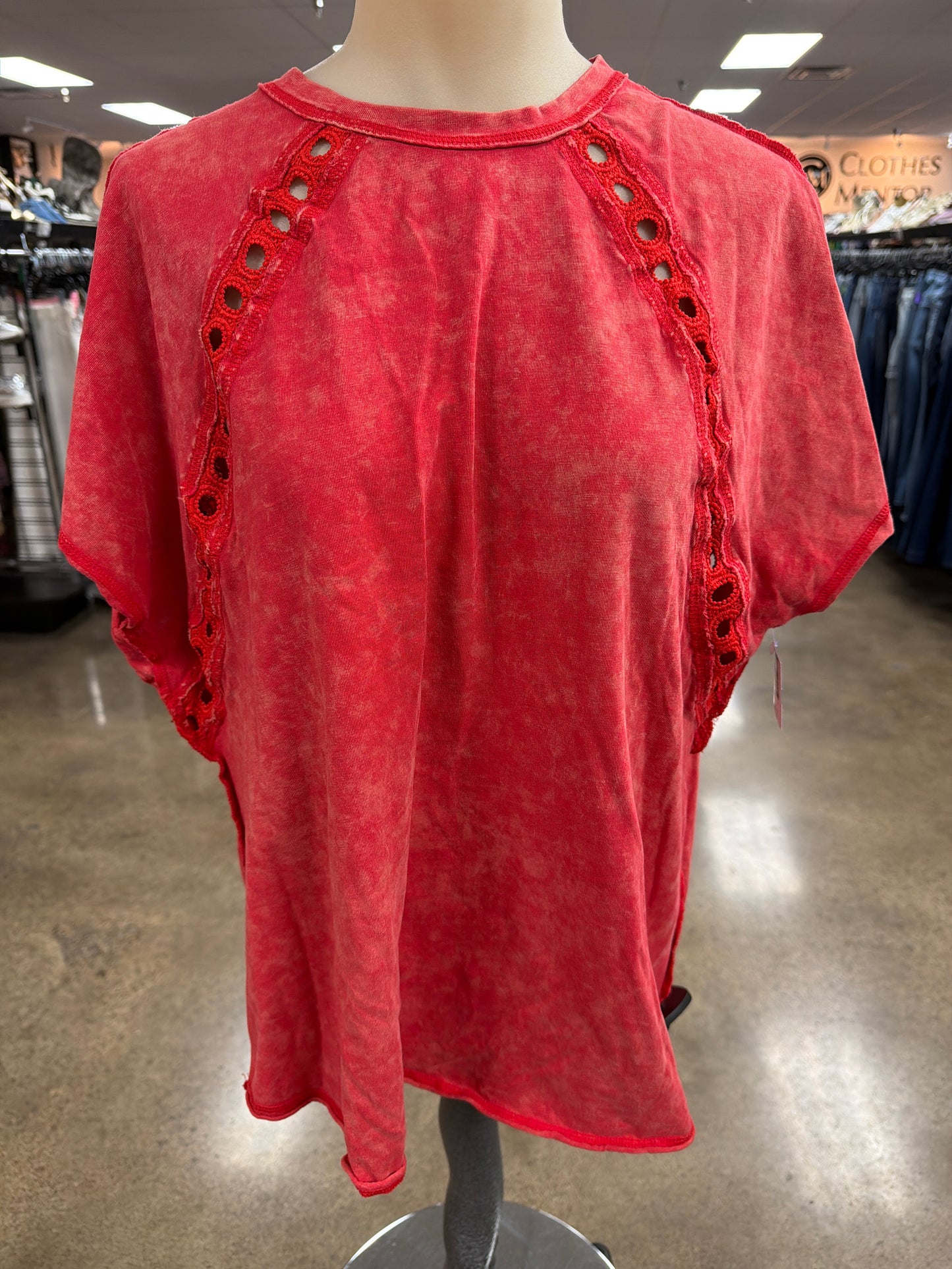 Top Ss By See And Be Seen In Red, Size:L