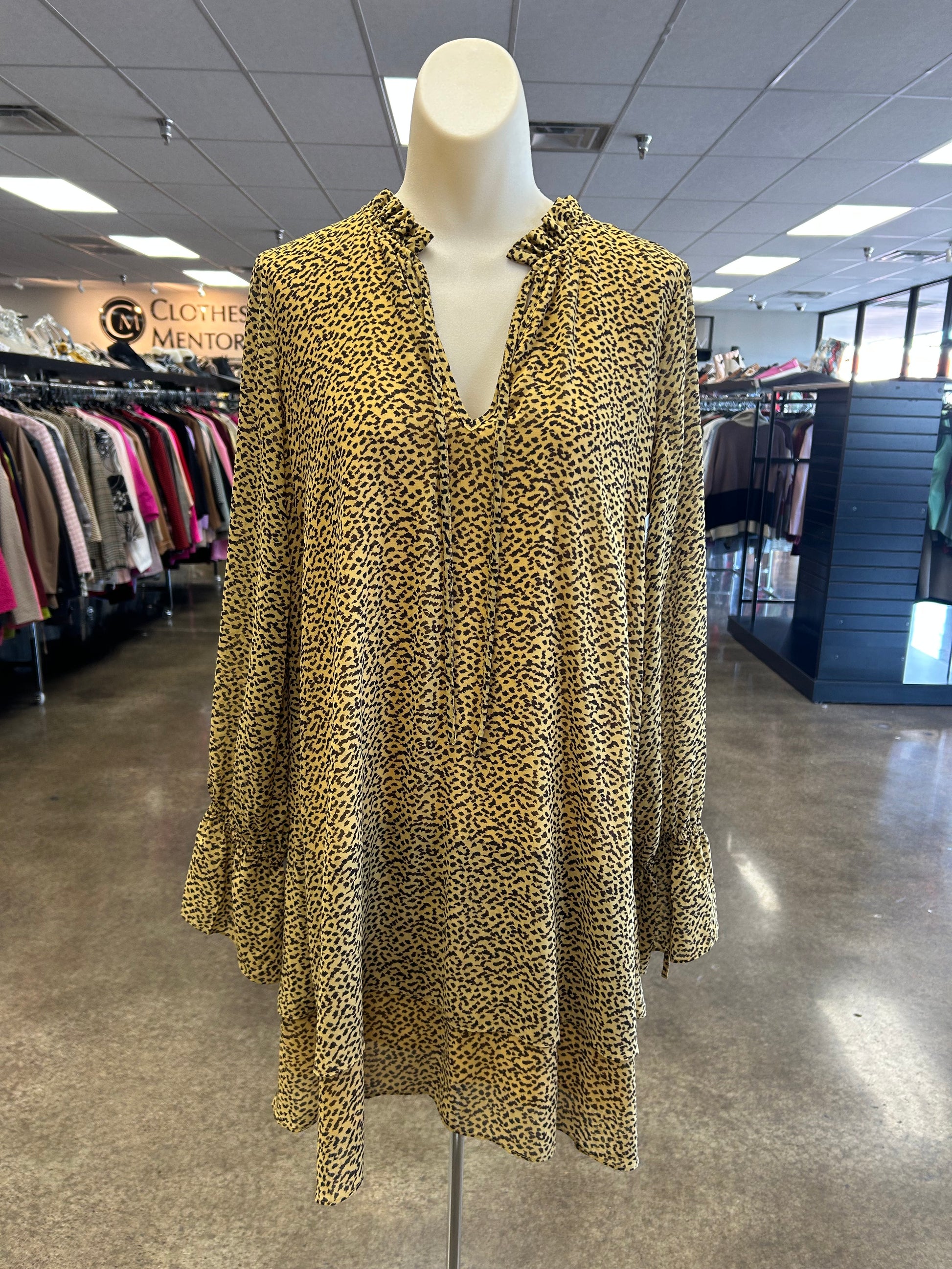 Dress Casual Short by Sugar Lips in Animal Print, Size:S Dress Casual Short by Sugar Lips in Animal Print, Size:S