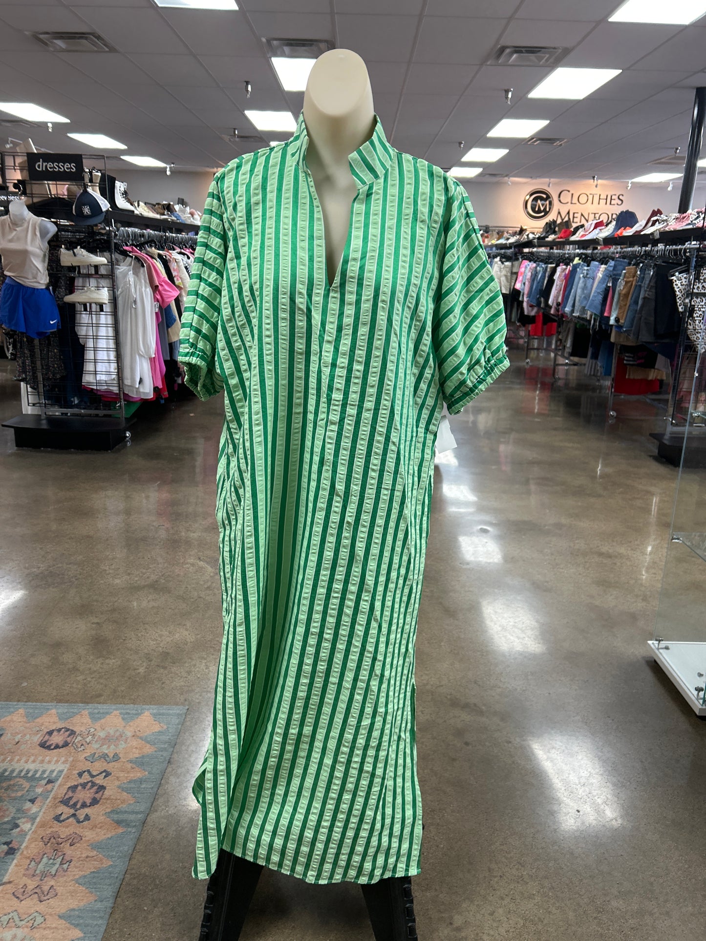 Dress Casual Maxi By Entro In Green, Size:S