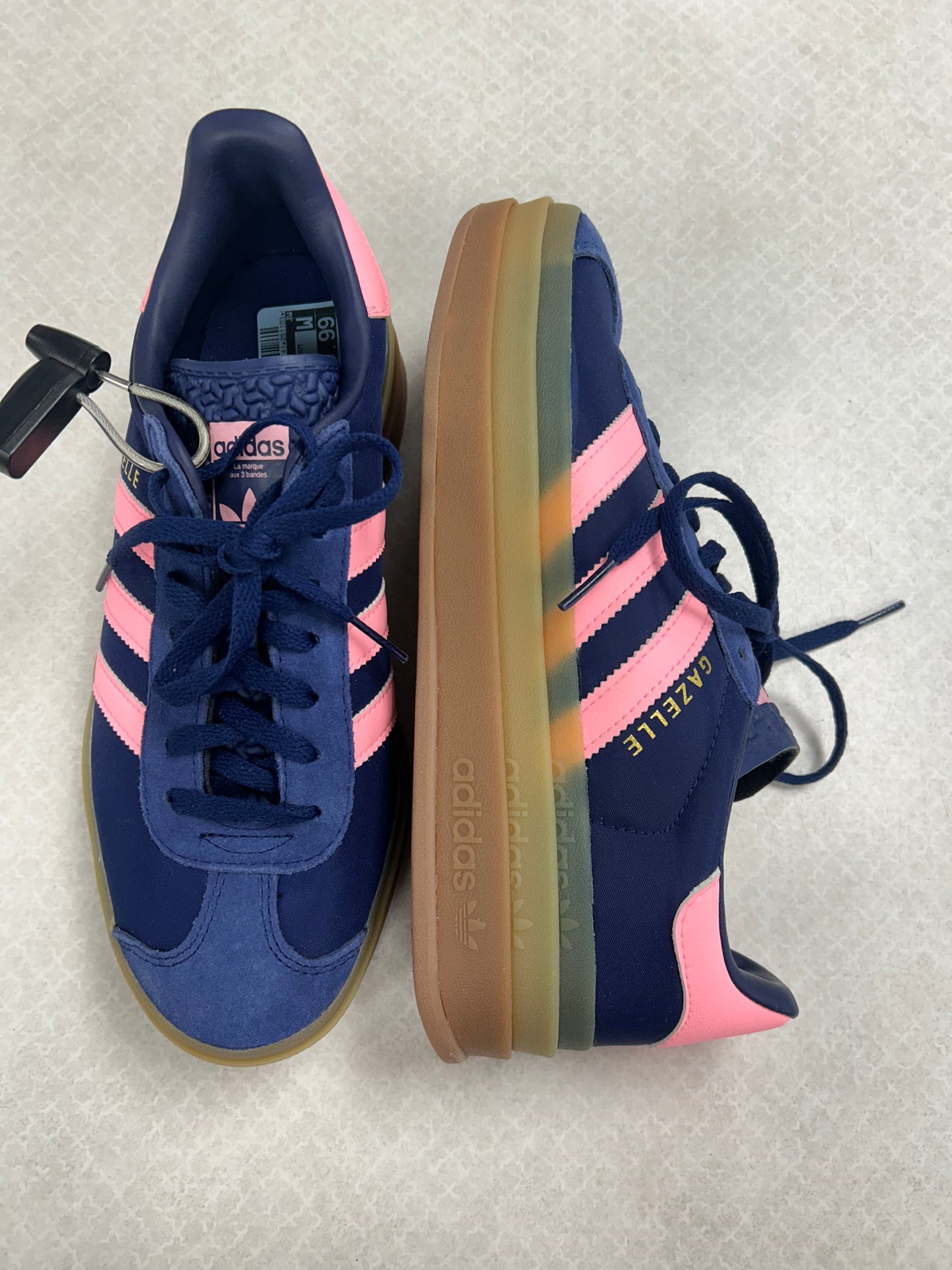 Shoes Sneakers Platform By Adidas In Blue & Pink, Size:8