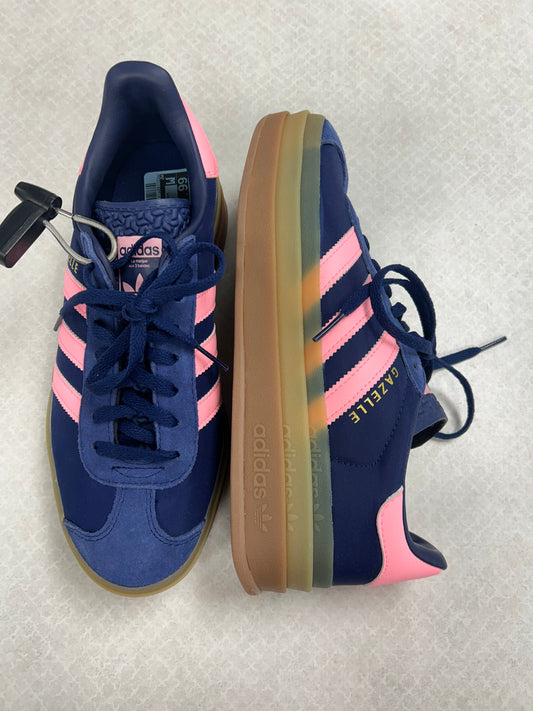 Shoes Sneakers Platform By Adidas In Blue & Pink, Size:8