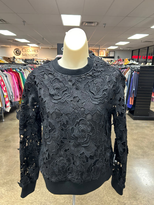 Sweatshirt Crewneck By Adelyn Rae In Black, Size:Xs