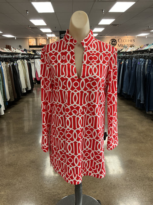 Top Ls By Jude Connally In Red & White, Size:M