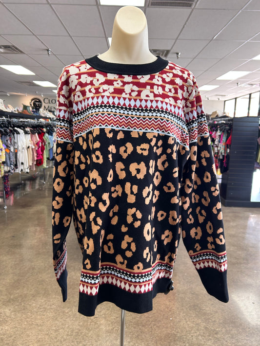 Sweater By Clothes Mentor In Multi, Size:1X