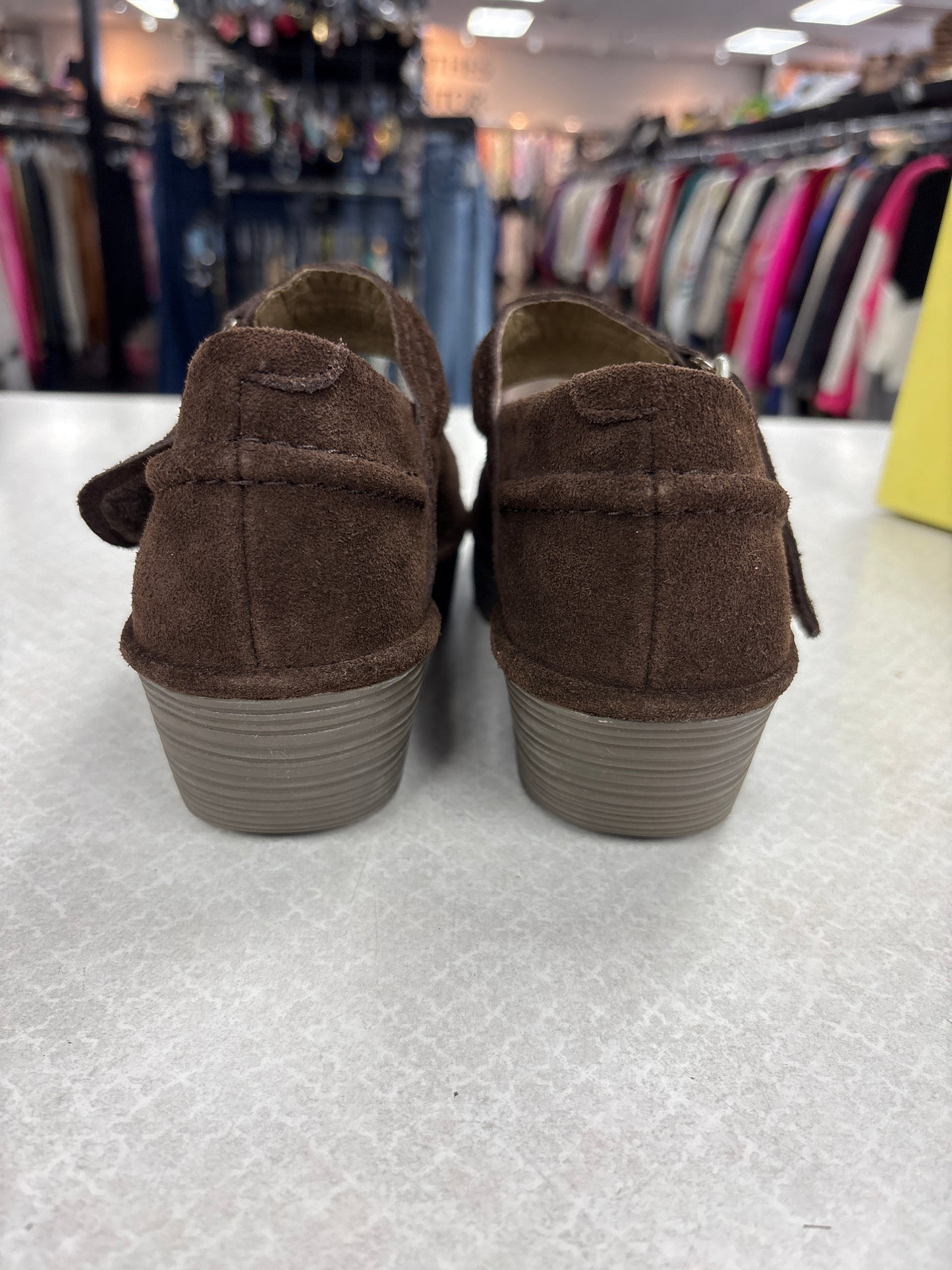 Shoes Heels Platform By Fly London In Brown, Size:7