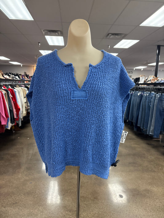 Sweater Ss By   Clothes Mentor In Blue, Size:S