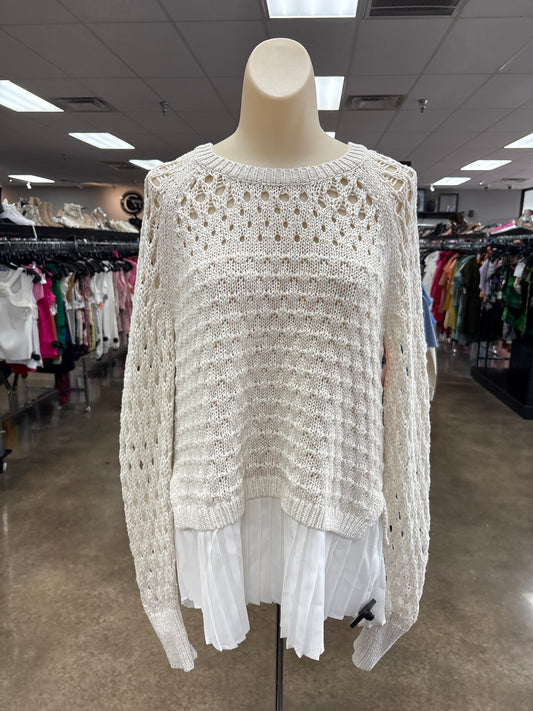 SWEATER by FATE In CREAM, Size: S