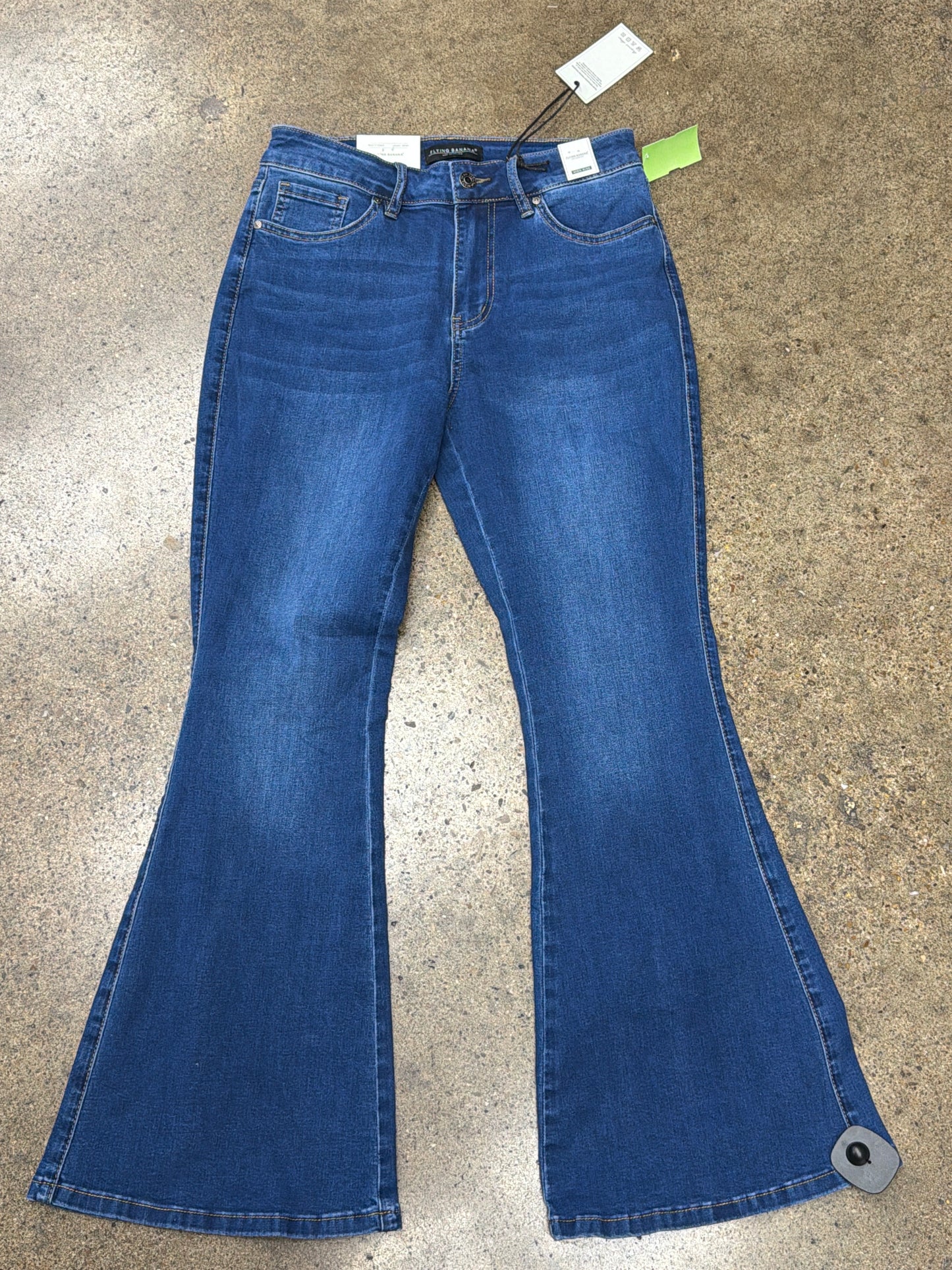 Jeans Flared By Clothes Mentor In Blue Denim, Size:6