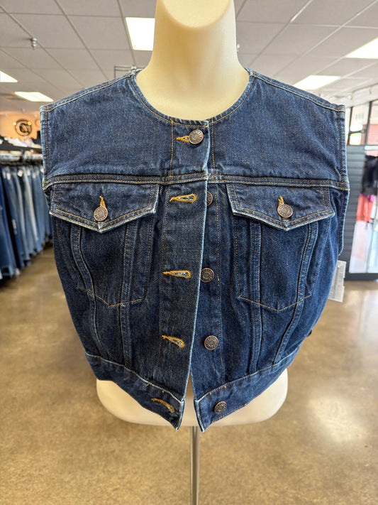 Vest Other By Agolde In Blue Denim, Size:M