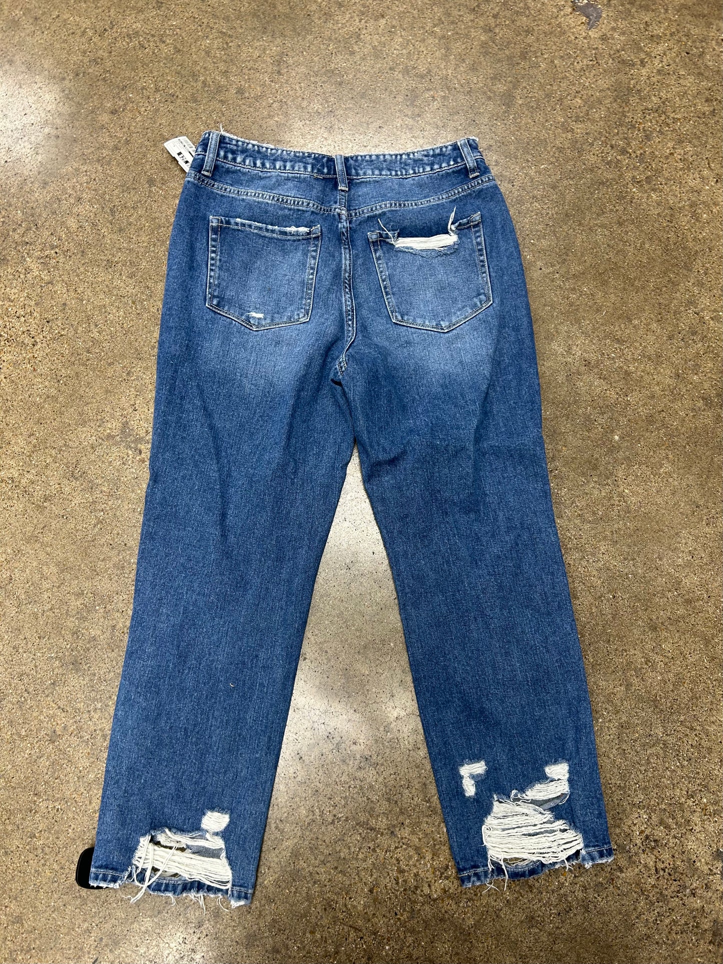 Jeans Straight By Flying Monkey In Blue Denim, Size:8