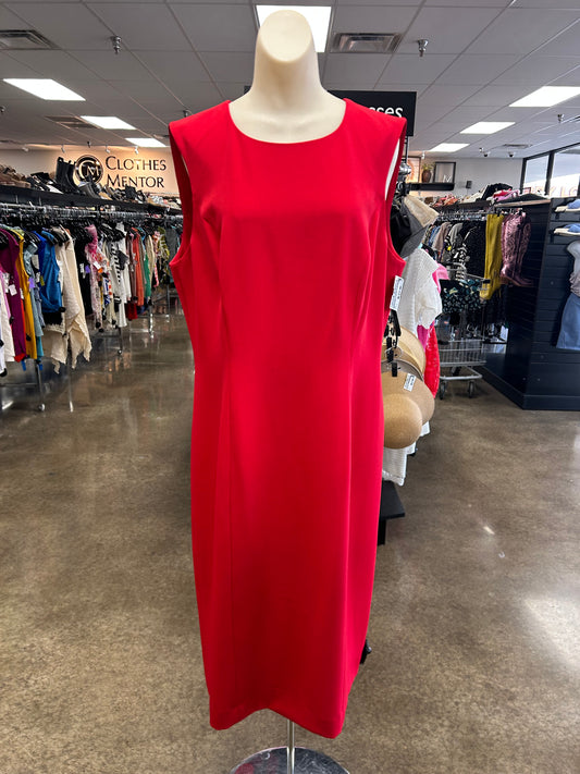 Dress Casual Maxi By Preston And New York In Red, Size:14