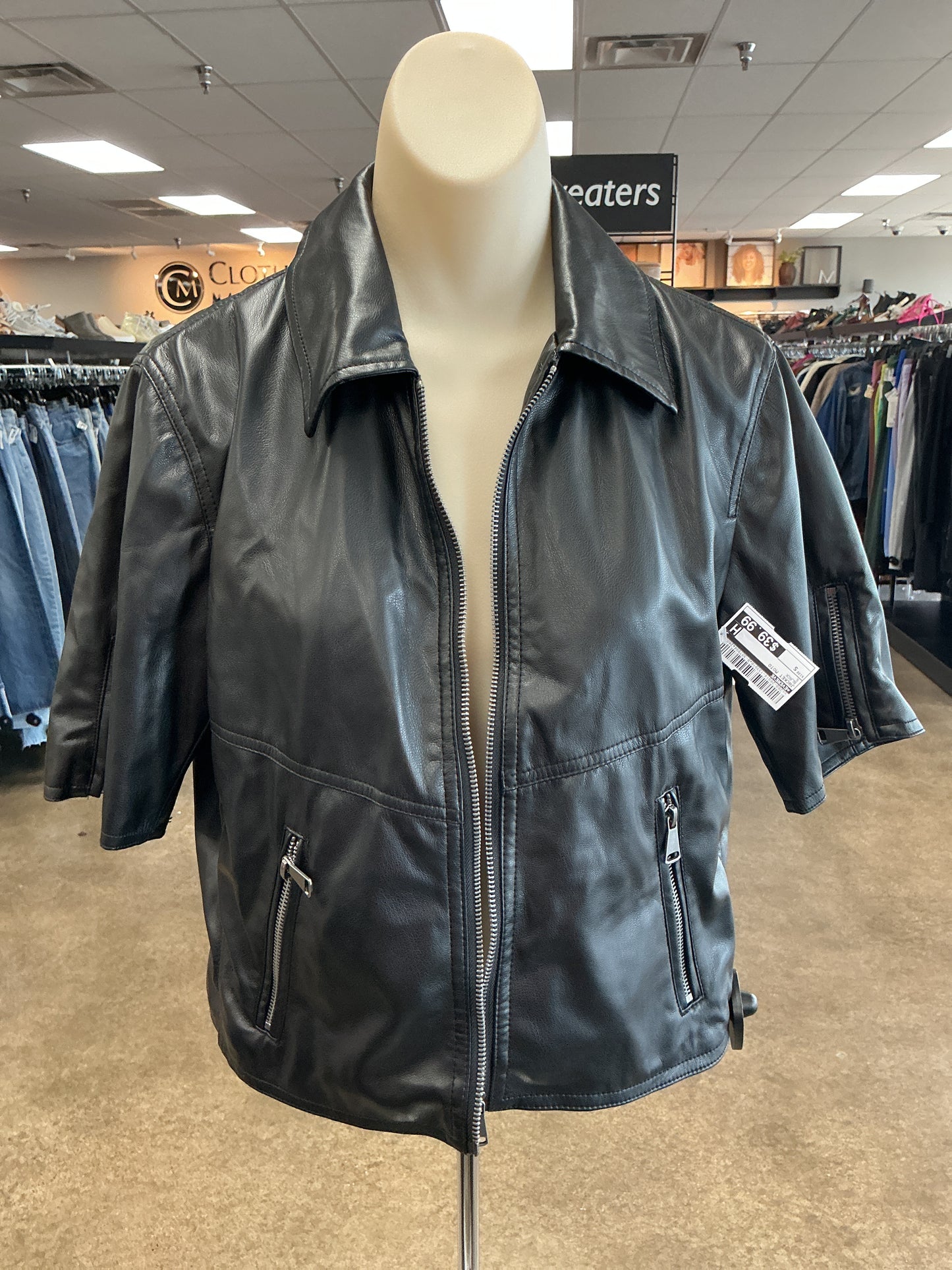 Jacket Moto By Evereve In Black, Size:S