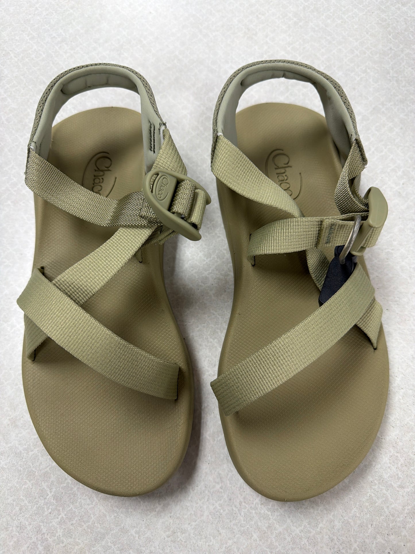 Sandals Flats By Chacos In Green, Size:9