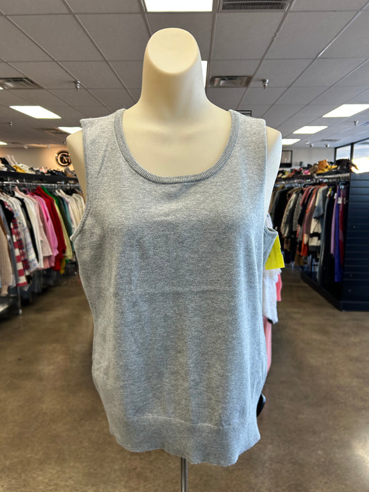Tank Top By Talbots In Grey, Size:L
