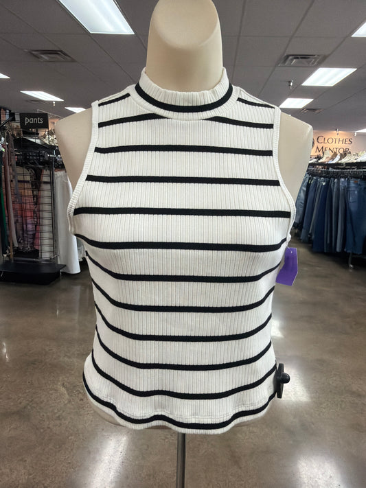 Tank Top By Old Navy In Black & White, Size:S