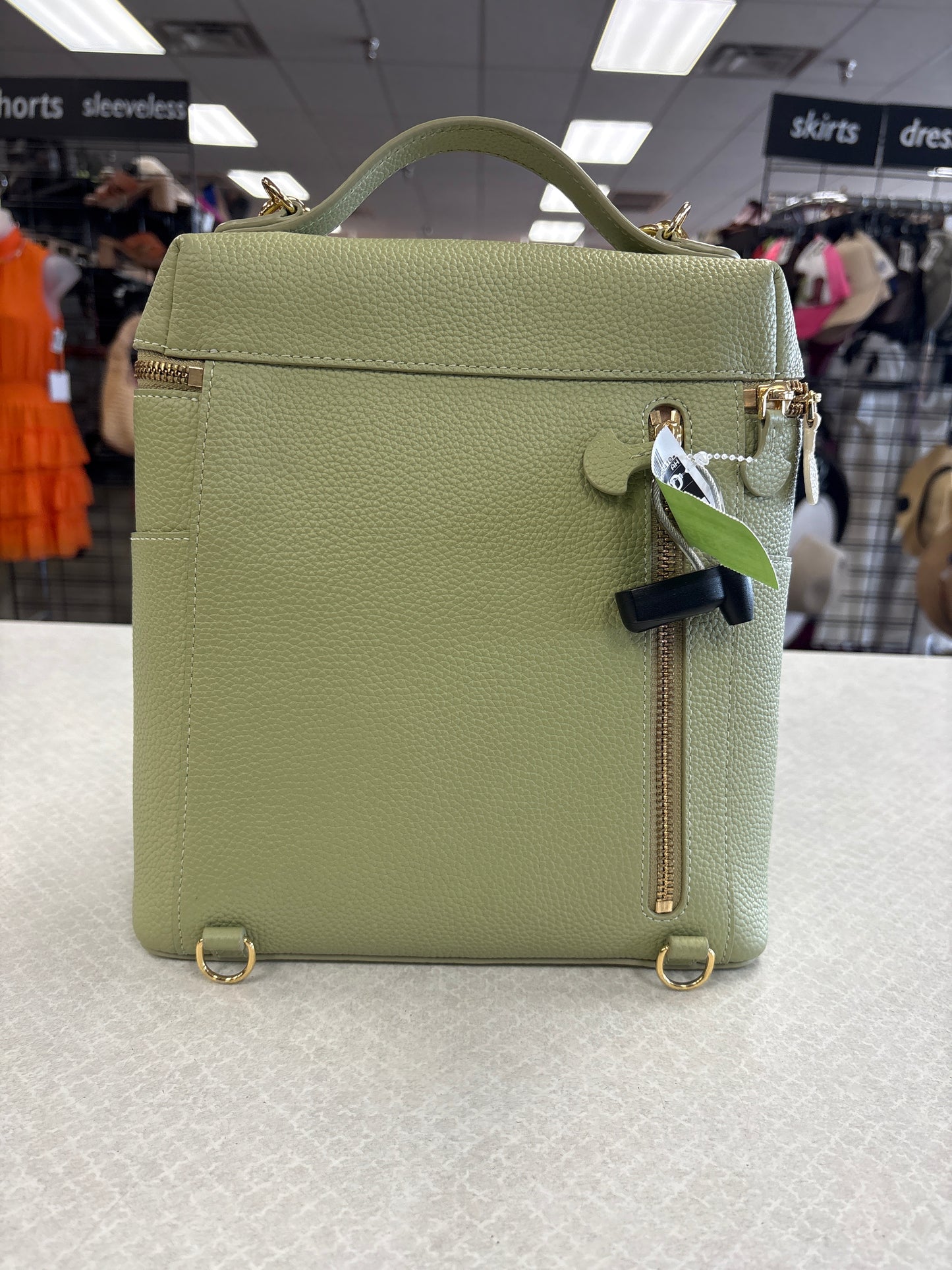 Crossbody Leather By Cma In Green, Size:Medium