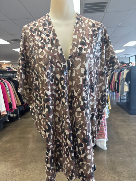 Top Ss By Adrienne In Animal Print, Size:M