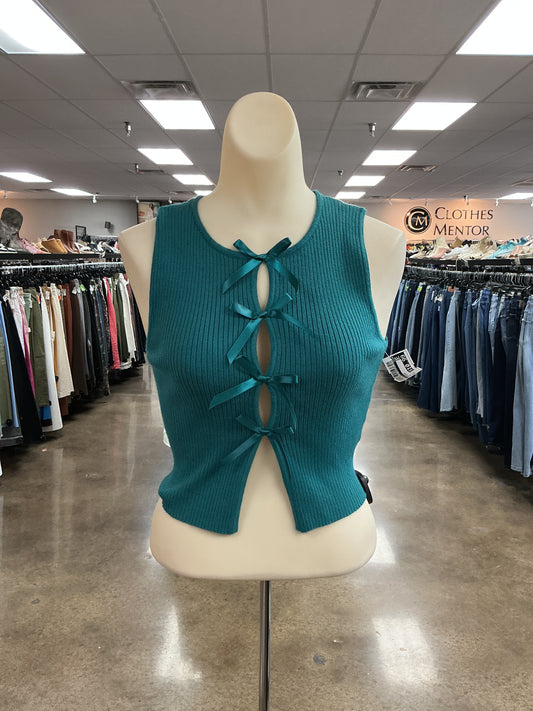 Top Sleeveless By Le Lis In Green, Size:Xs