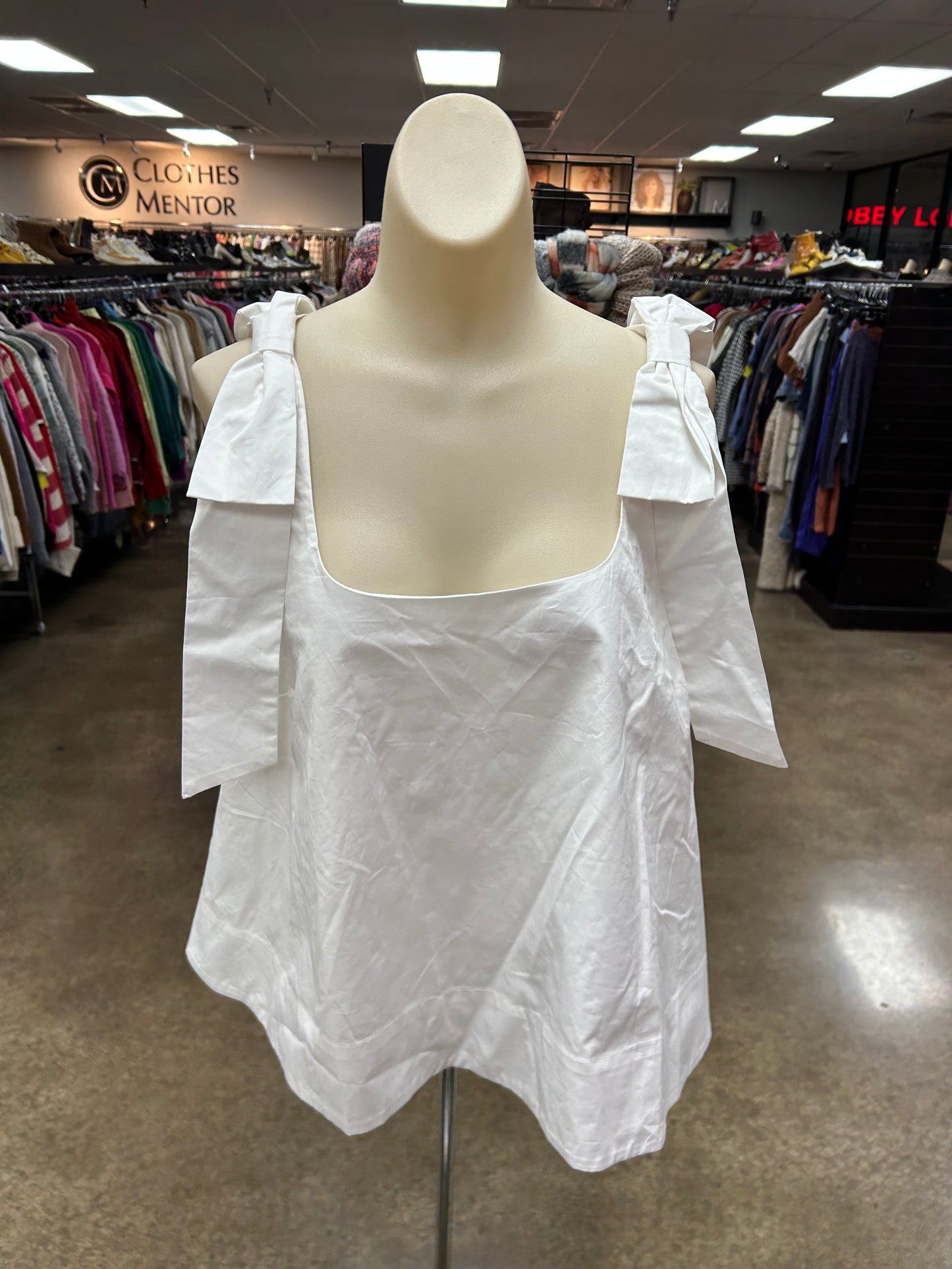 Top Sleeveless By English Factory In White, Size:L