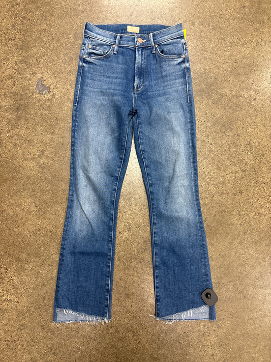 Jeans Boot Cut By Mother In Blue Denim, Size:2