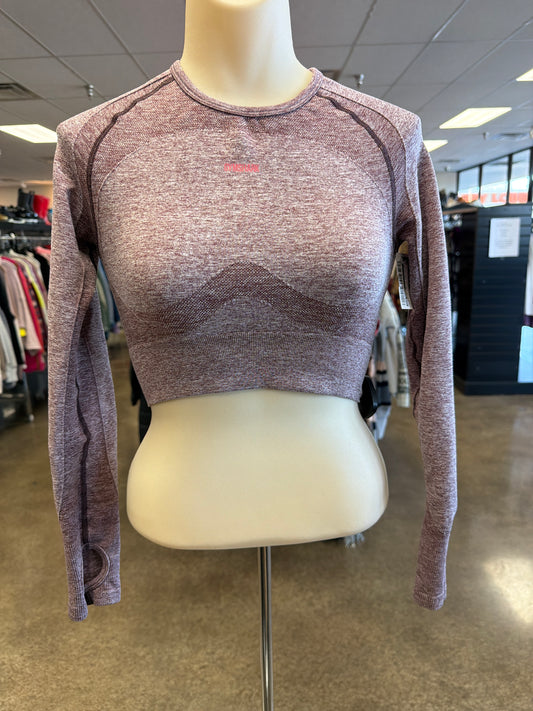 Athletic Top Ls Crewneck By Gym Shark In Red, Size:S