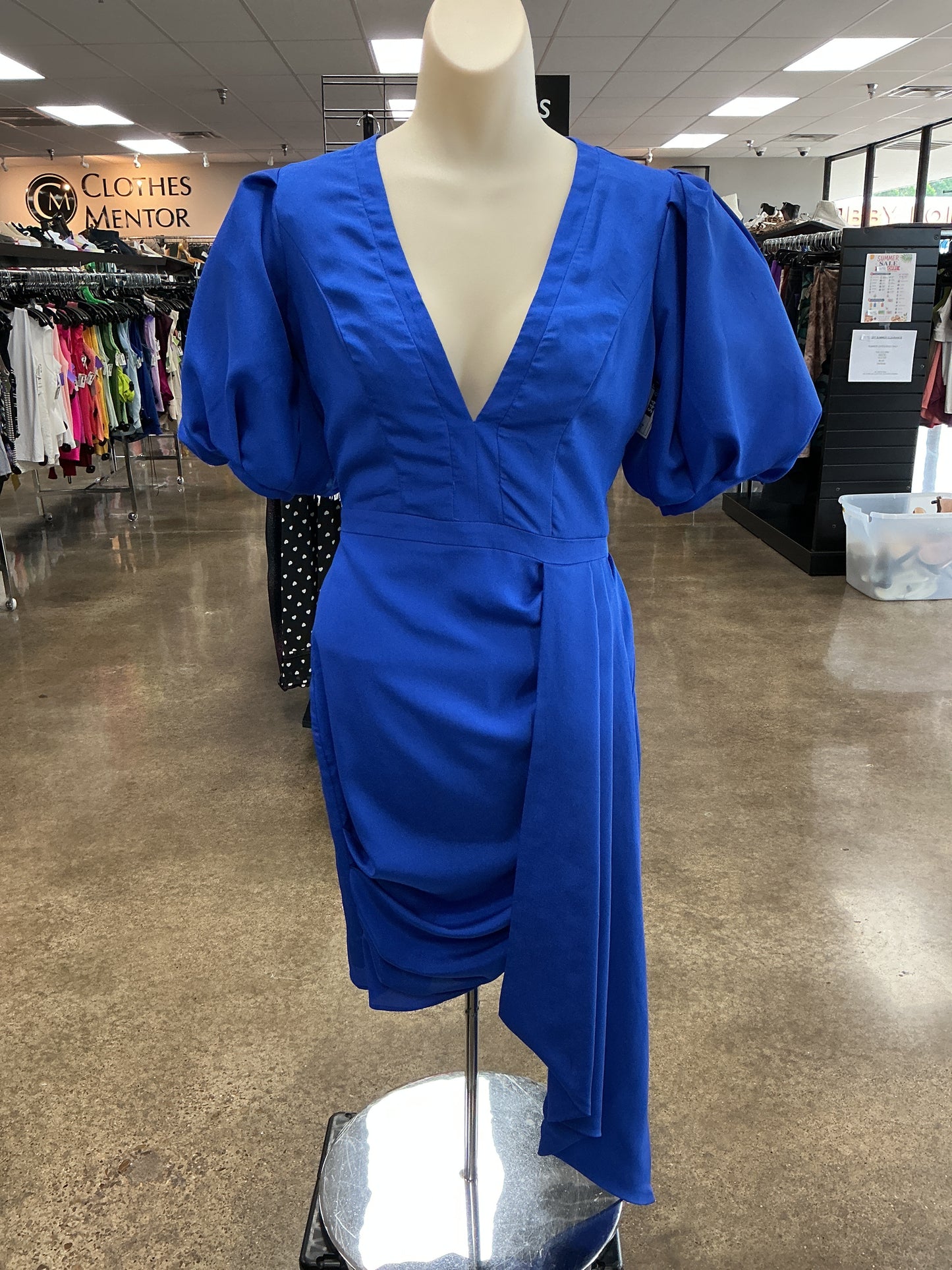 Dress Party Short By Clothes Mentor In Blue, Size:0
