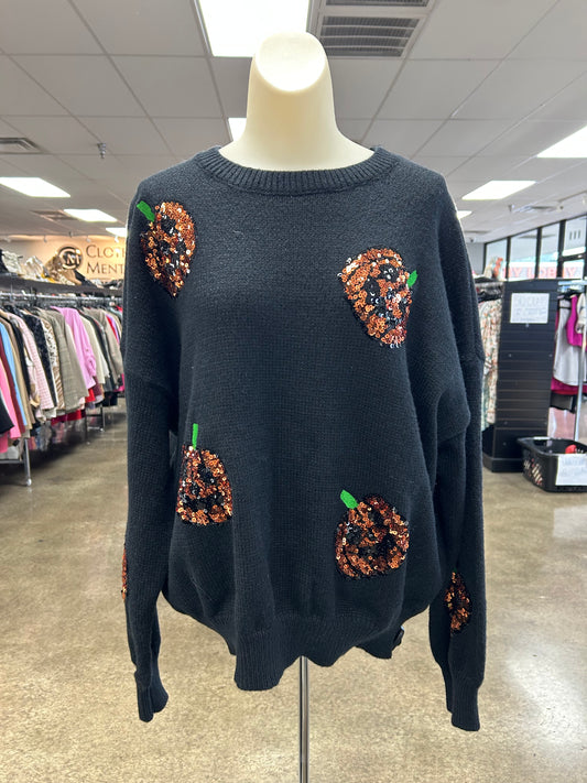 SWEATER by    CLOTHES MENTOR In BLACK, Size: XL
