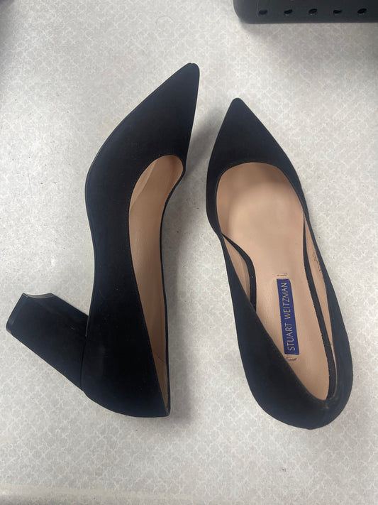 Shoes Designer By Stuart Weitzman In Black, Size:7.5