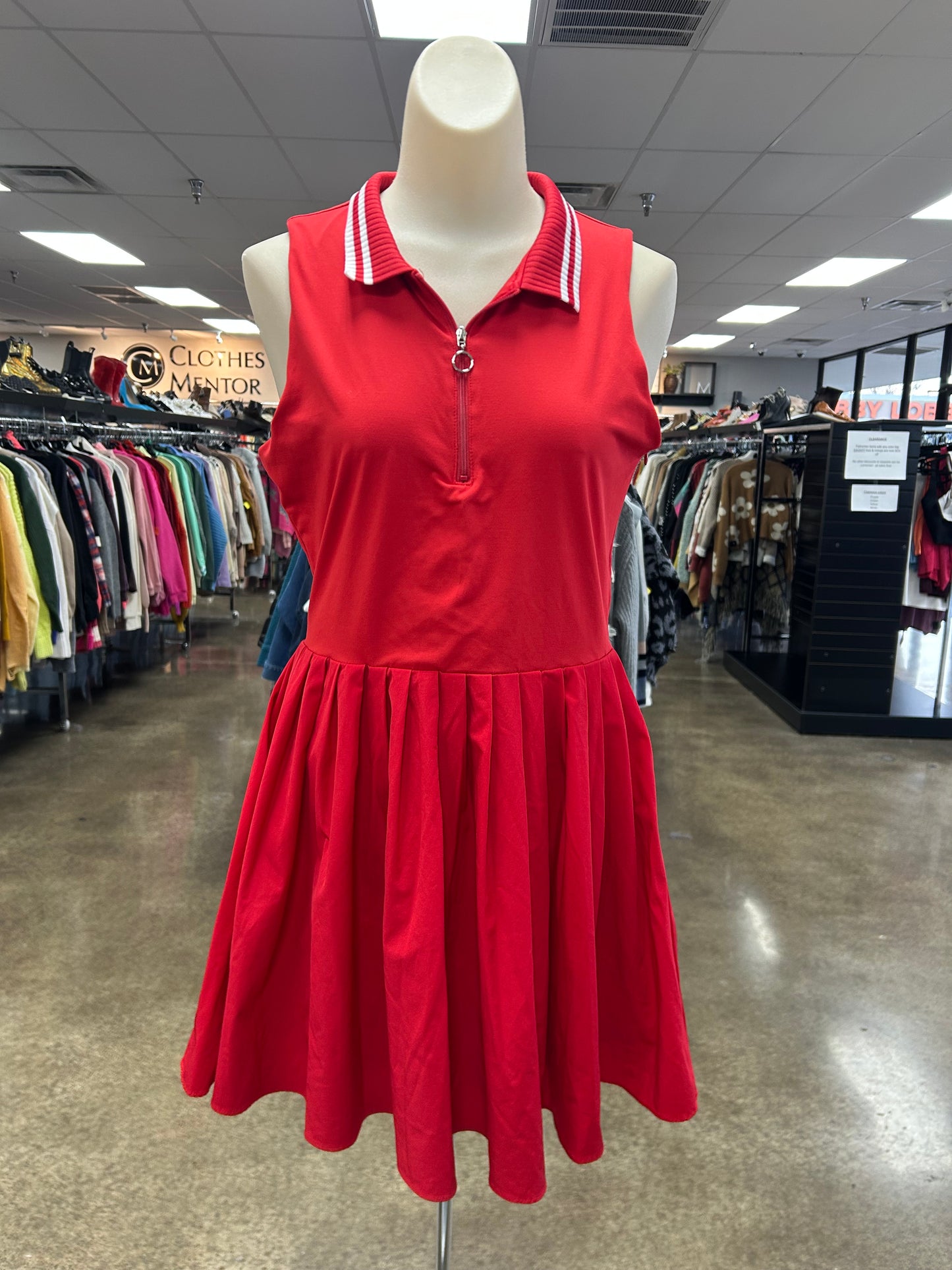 Athletic Dress By Tcec In Red, Size:L