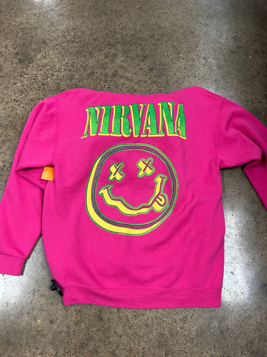 Sweatshirt Hoodie By Clothes Mentor In Pink, Size:S