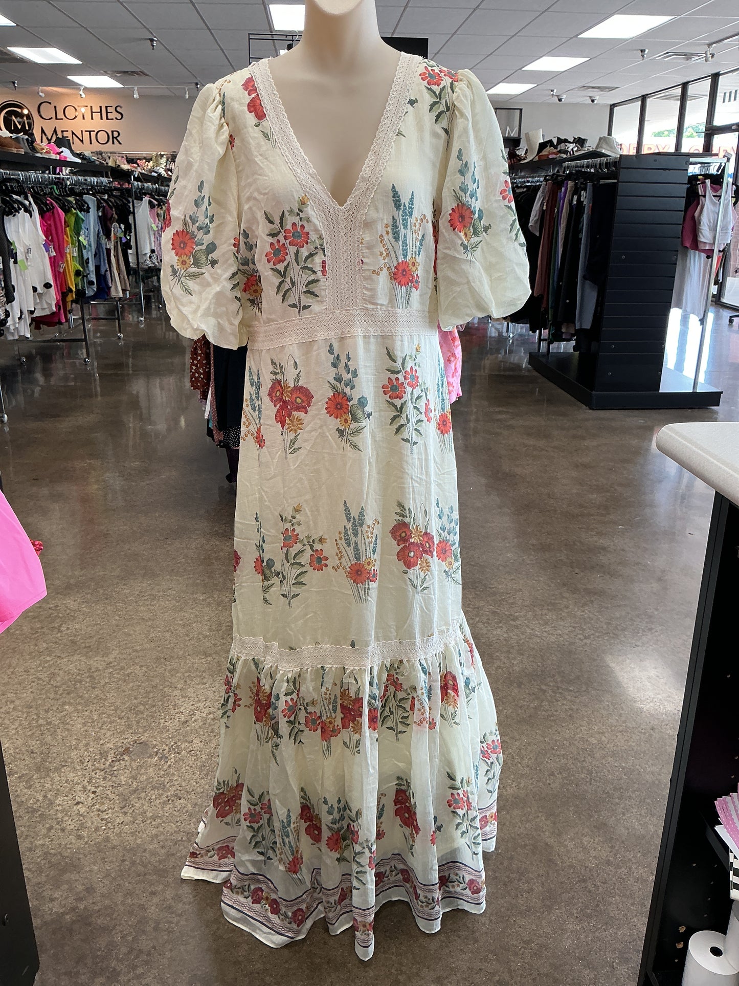 Dress Casual Maxi By Clothes Mentor In Floral Print, Size:16