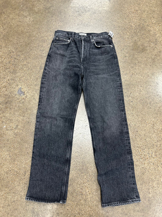 Jeans Straight By Agolde In Black, Size:2