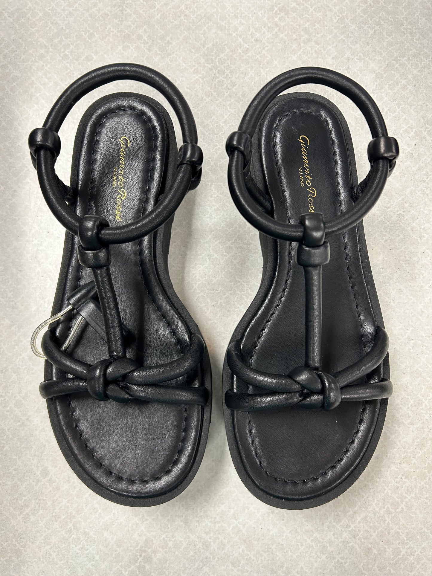 Sandals Heels Platform By Cma In Black, Size:9