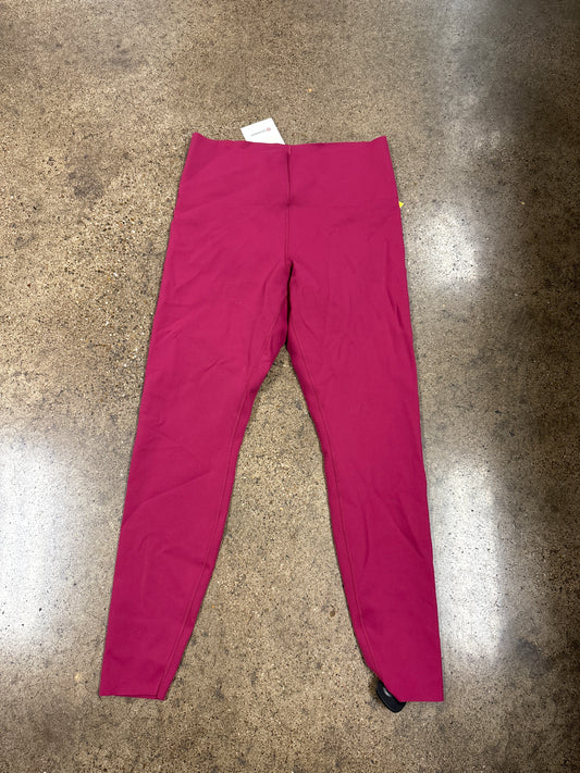 Athletic Leggings By Lululemon In Pink, Size:12