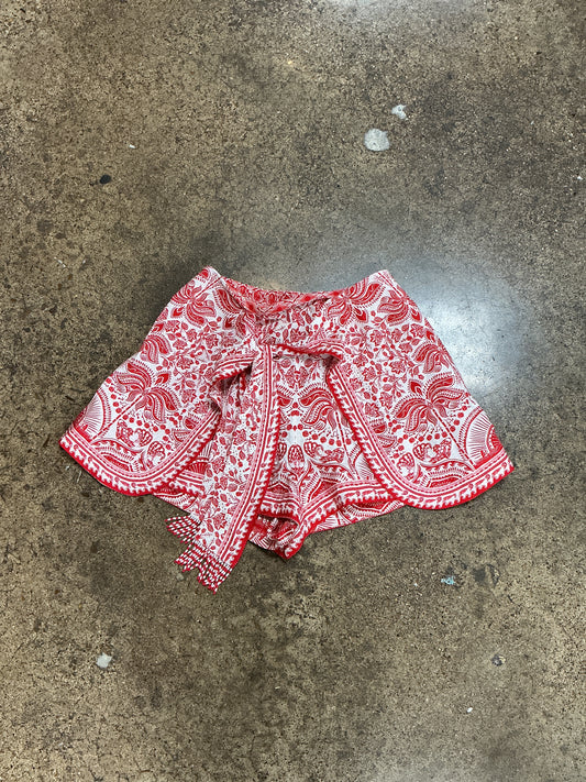 Shorts By Farm Rio In Red & White, Size:S