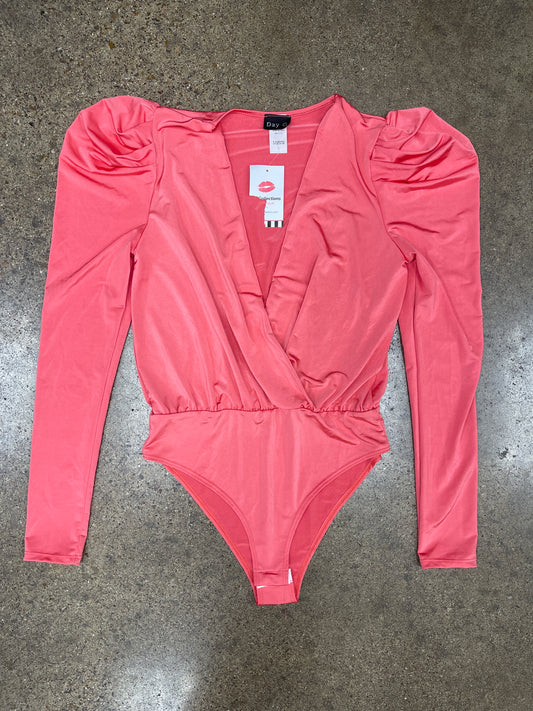Bodysuit By Clothes Mentor In Pink, Size:L